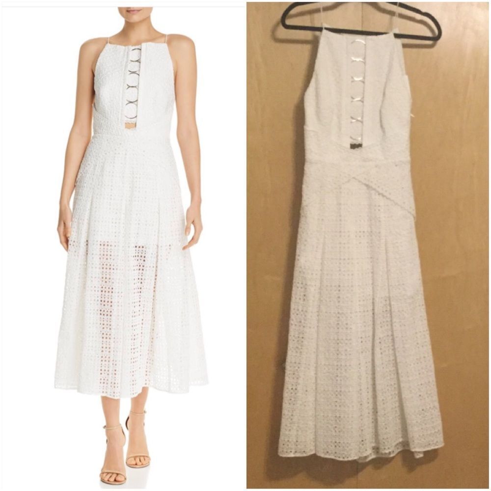 Acler Womens Maxi Cut Out Formal Dress, Ivory - Picture 2 of 15
